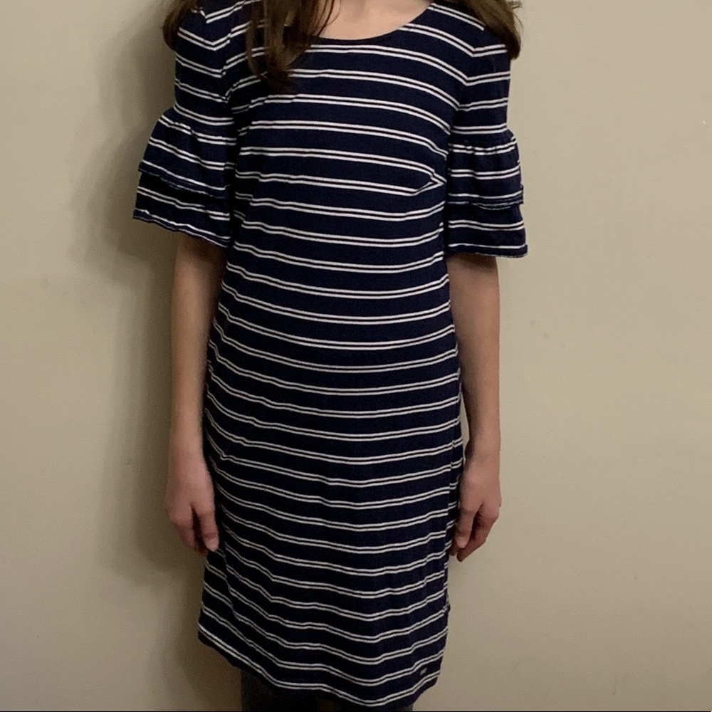 Tommy Hilfiger Blue And White Striped Dress